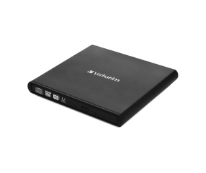 Verbatim External Slimline CD/DVD Writer lecteur de disques optiques DVD±RW Noir