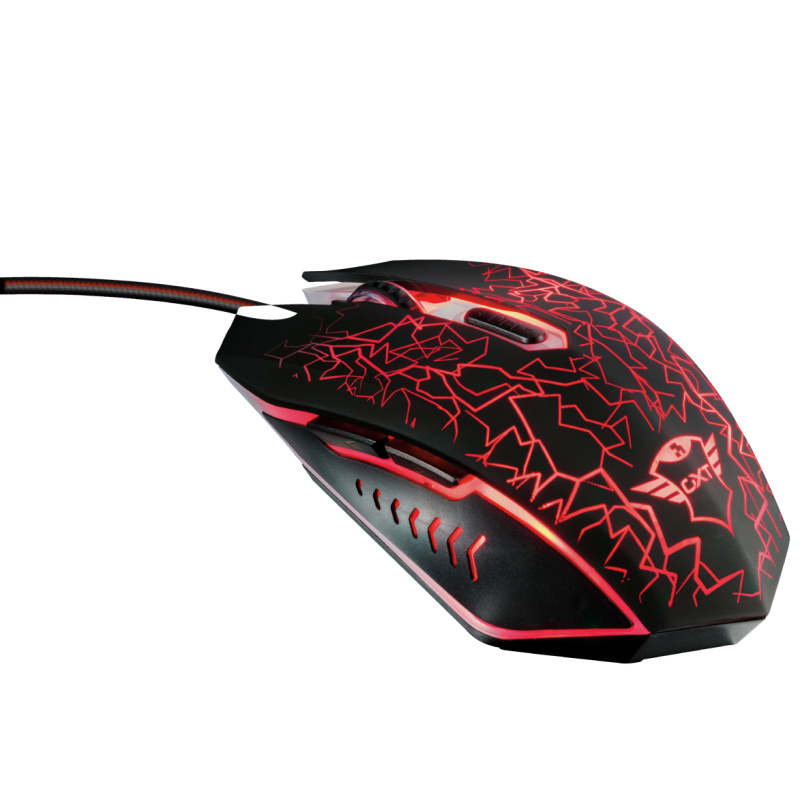 Trust GXT 1180RW clavier Souris incluse Gaming USB Français Noir