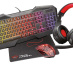 Trust GXT 1180RW clavier Souris incluse Gaming USB Français Noir