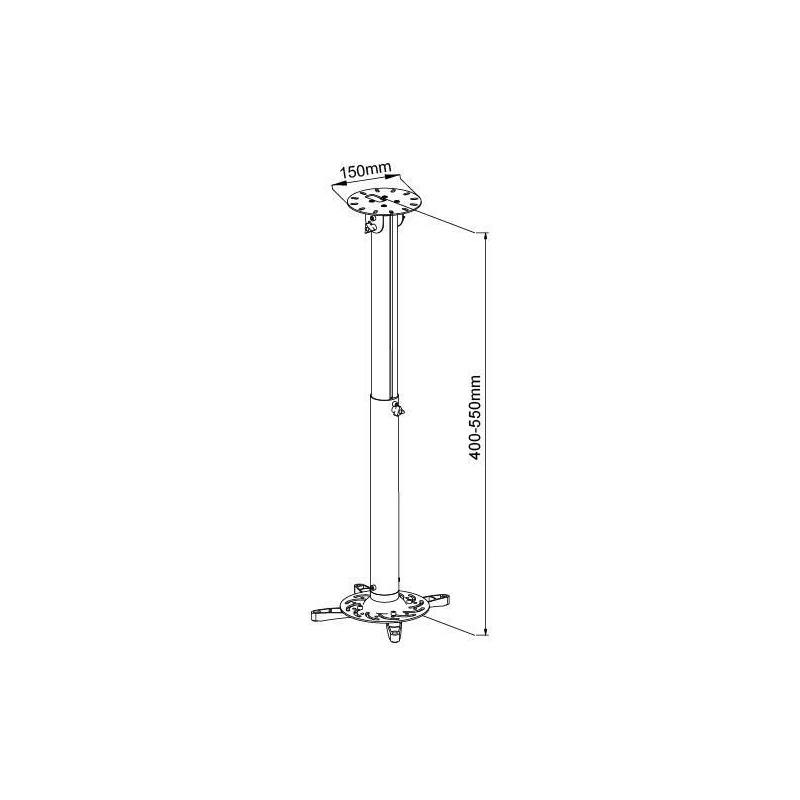 Vivolink VLMC200 support pour projecteurs Plafond Blanc
