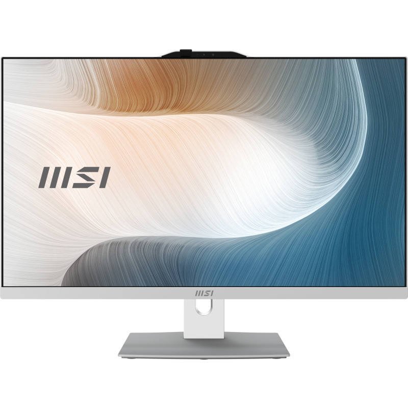 MSI Modern AM272P 12M-1260FR Intel® Core™ i5 i5-1235U 68,6 cm (27") 1920 x 1080 pixels PC All-in-One 16 Go DDR4-SDRAM 500 Go SSD Windows 11 Home Wi-Fi 6E (802.11ax) Blanc