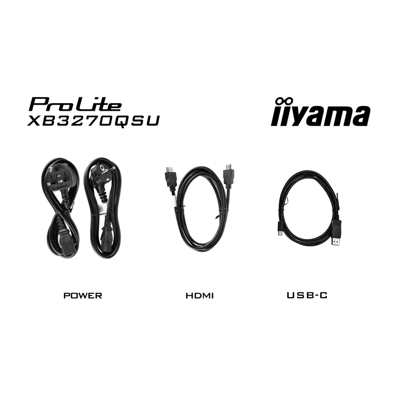 iiyama ProLite XB3270QSU-B1 écran plat de PC 81,3 cm (32") 2560 x 1440 pixels Wide Quad HD LED Noir