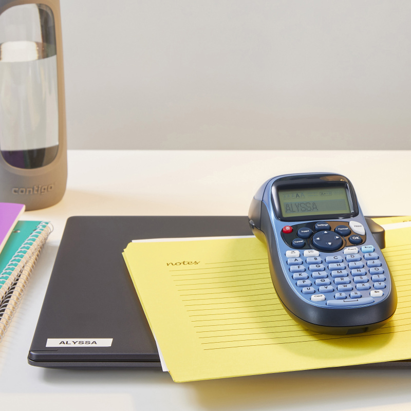 DYMO LetraTag Étiquettes en Papier Authentique | 12 mm x 4 m | Noir sur Blanc | Étiquettes autocollantes pour étiqueteuse LetraTag