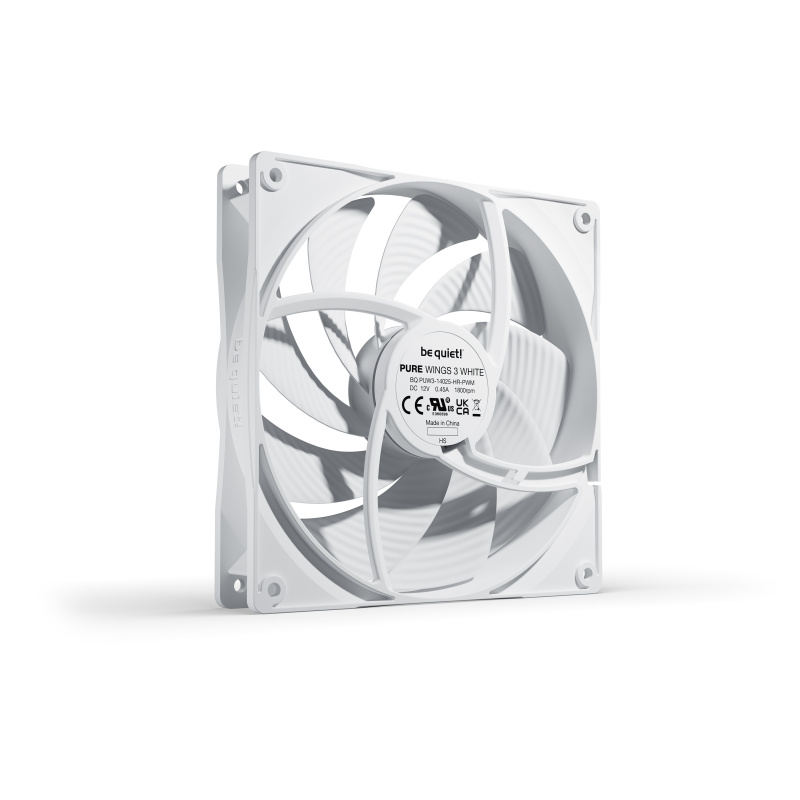 be quiet! Pure Wings 3 140 mm PWM | Ventilateur PC White high-speed
