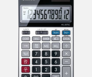 Canon HS-20TSC calculatrice Bureau Calculatrice financière Noir, Argent