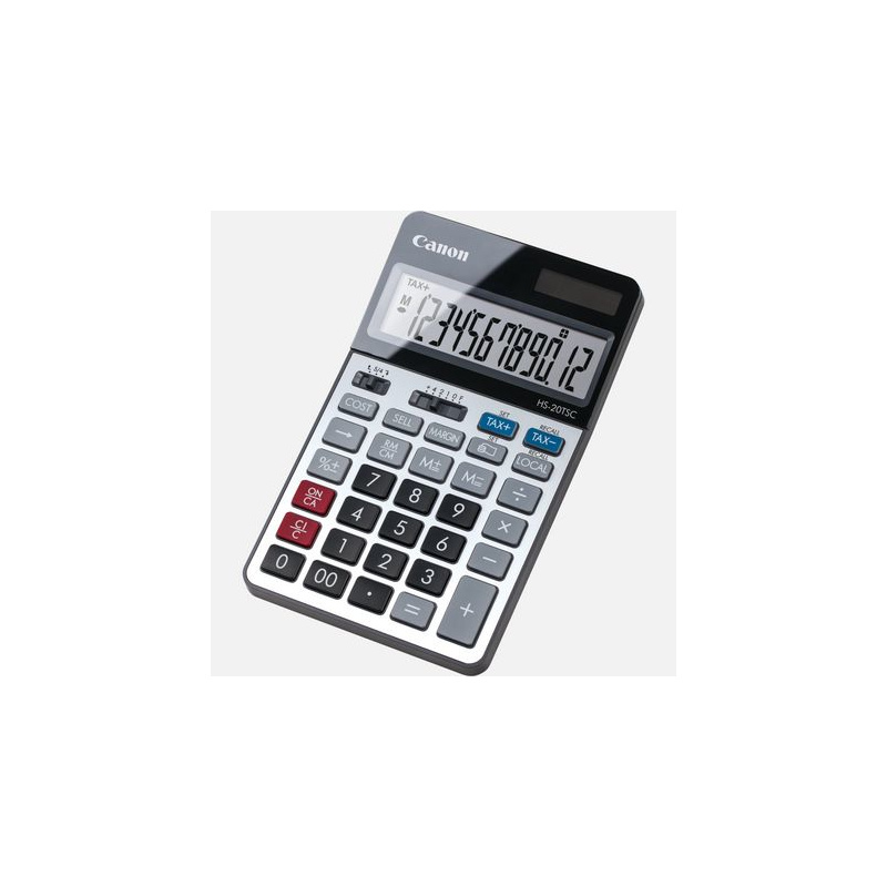 Canon HS-20TSC calculatrice Bureau Calculatrice financière Noir, Argent