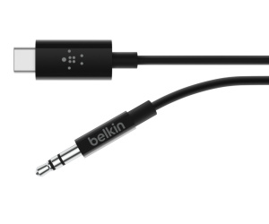 Belkin RockStar™ 3.5mm Audio Cable with USB-C™ Connector câble audio USB C 3,5mm Noir