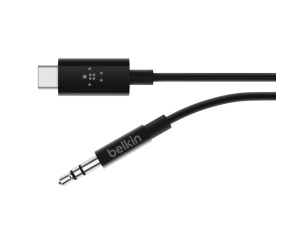Belkin RockStar™ 3.5mm Audio Cable with USB-C™ Connector câble audio USB C 3,5mm Noir