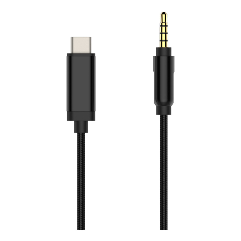 Microconnect USB3.1CAUDIO1 câble de téléphone portable Noir 3,5mm USB C