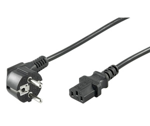 Microconnect PE010430 câble électrique Noir 3 m Prise d'alimentation type E+F Coupleur C13