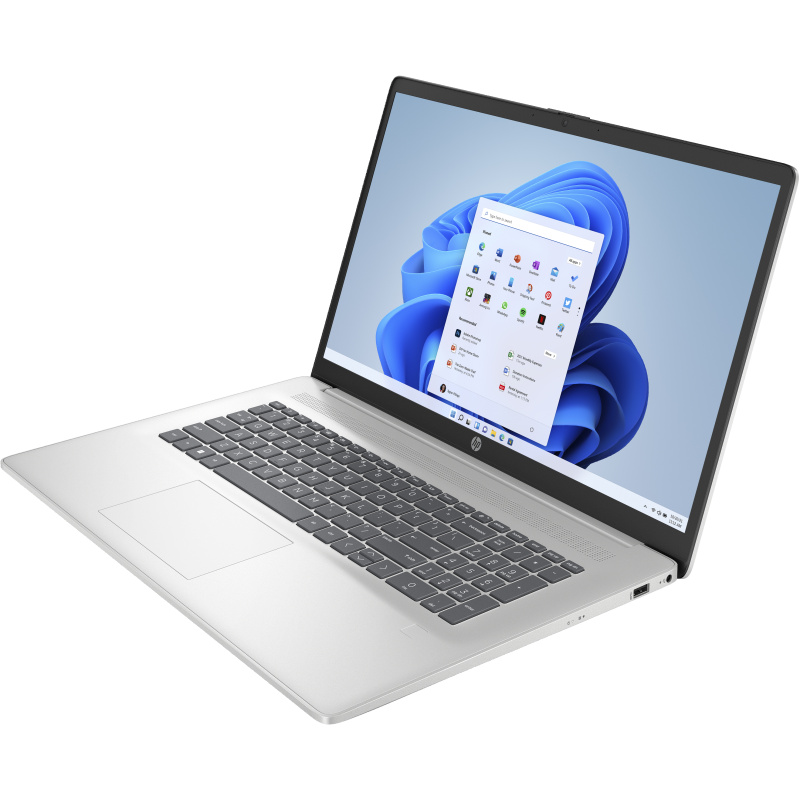 HP Laptop 17-cp3006nf AMD Ryzen™ 7 7730U Ordinateur portable 43,9 cm (17.3") Full HD 16 Go DDR4-SDRAM 1 To SSD Wi-Fi 6 (802.11ax) Windows 11 Home Argent