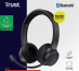 Trust Ayda Casque Avec fil &sans fil Arceau Appels/Musique USB Type-C Bluetooth Noir