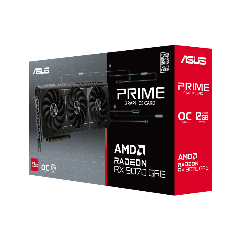 ASUS Prime -RX9070GRE-O12G AMD Radeon RX 9070 GRE 12 Go GDDR6