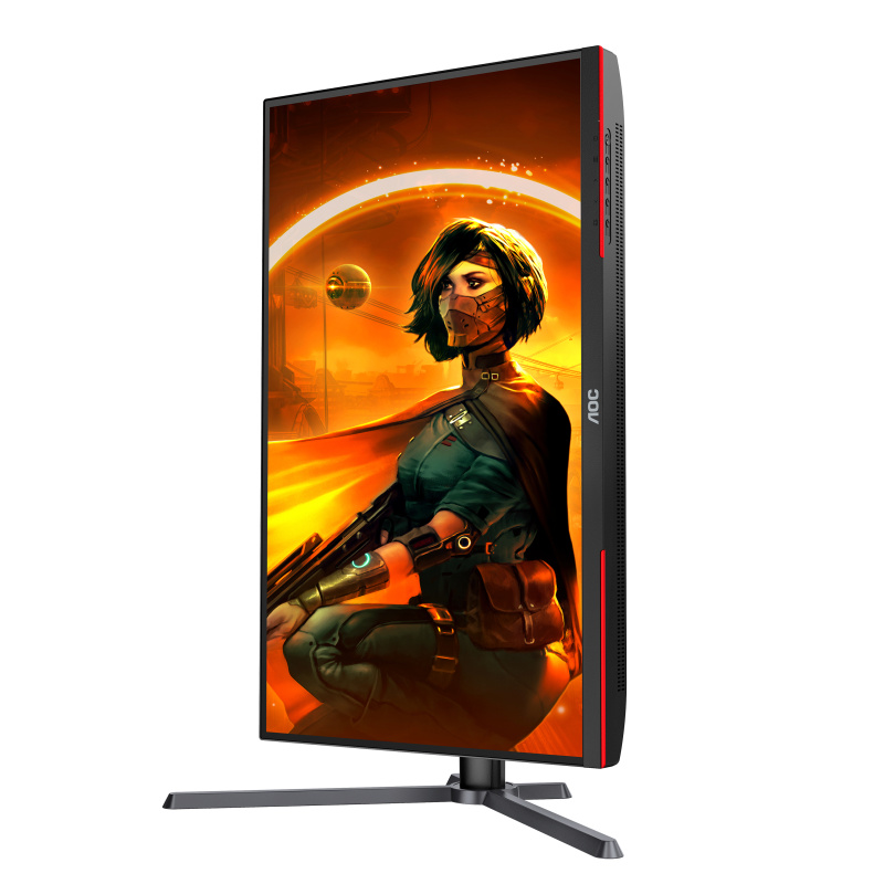 AOC G3 Q27G3XMN/BK écran plat de PC 68,6 cm (27") 2560 x 1440 pixels 2K Ultra HD LED Noir, Rouge