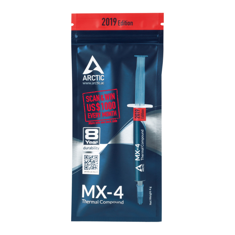 ARCTIC MX-4 combiné de dissipateurs thermiques Pâte thermique 8,5 W/m·K 4 g