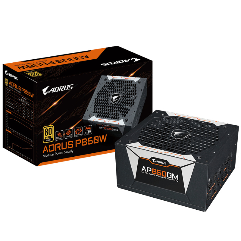 GIGABYTE GP-AP850GM unité d'alimentation d'énergie 850 W 20+4 pin ATX ATX Noir