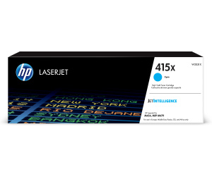 HP 415X Toner cyan LaserJet authentique grande capacité