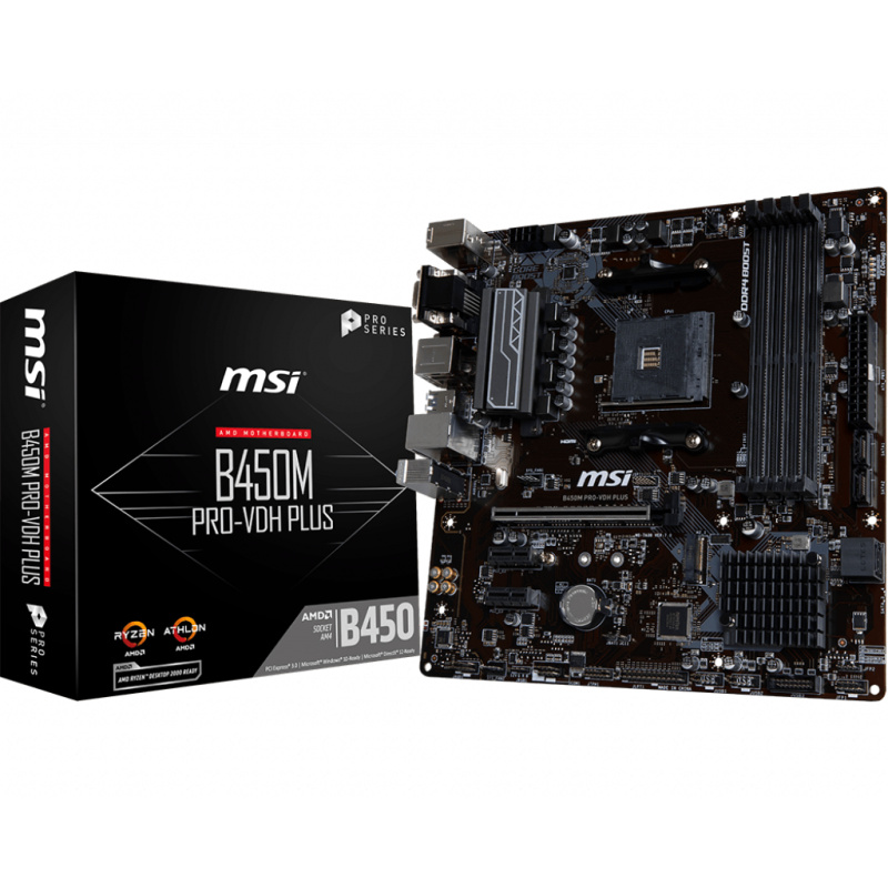 MSI B450M PRO-VDH PLUS carte mère AMD B450 Emplacement AM4 micro ATX