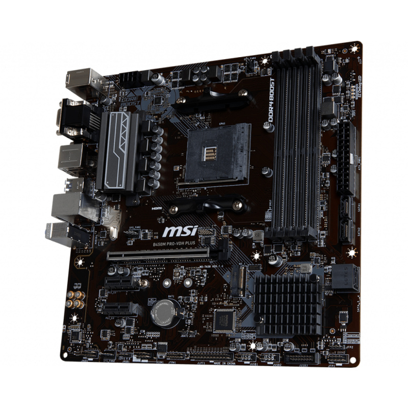 MSI B450M PRO-VDH PLUS carte mère AMD B450 Emplacement AM4 micro ATX