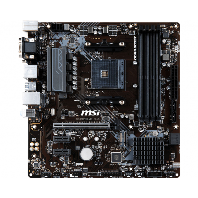 MSI B450M PRO-VDH PLUS carte mère AMD B450 Emplacement AM4 micro ATX