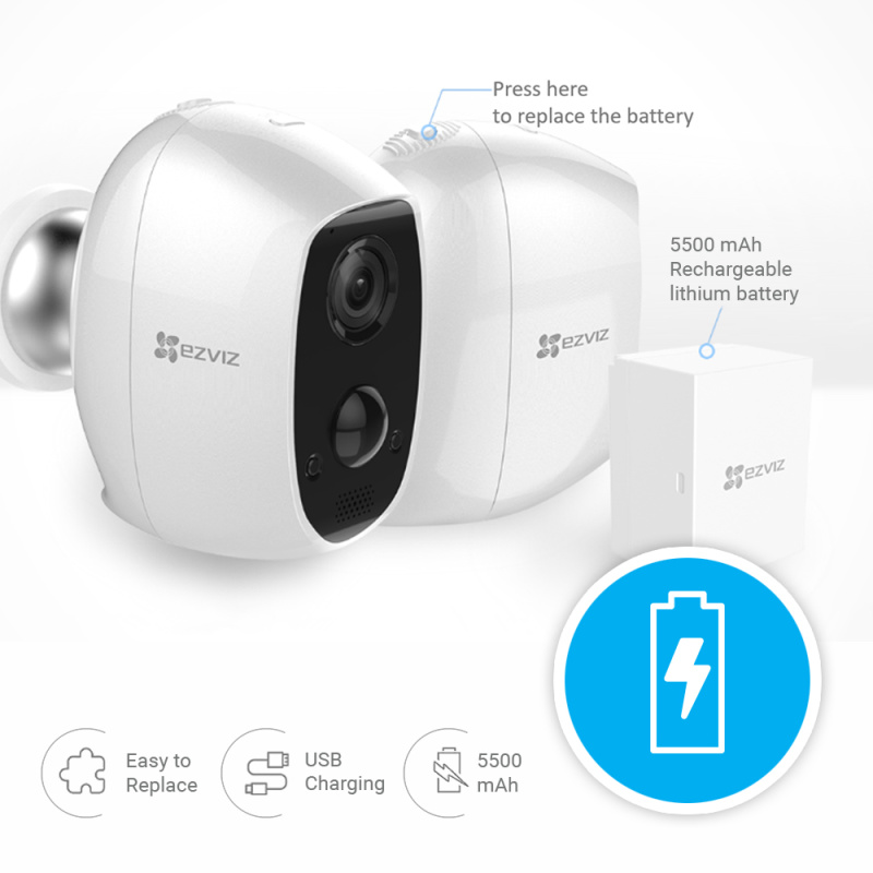 EZVIZ C3A Caméra de sécurité IP Intérieure et extérieure 1920 x 1080 pixels Mur