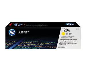 HP 128A toner LaserJet jaune authentique