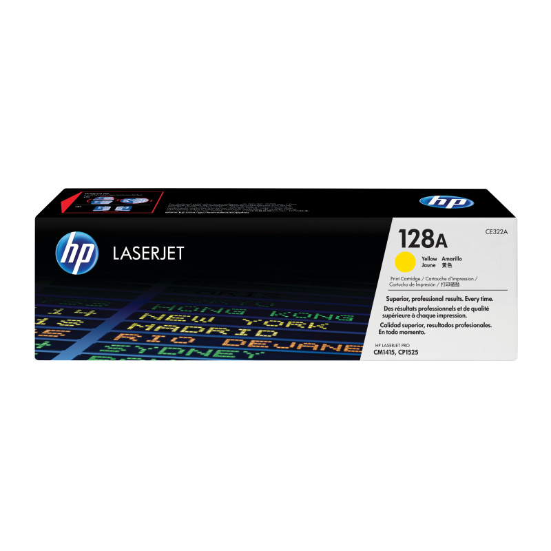 HP 128A toner LaserJet jaune authentique