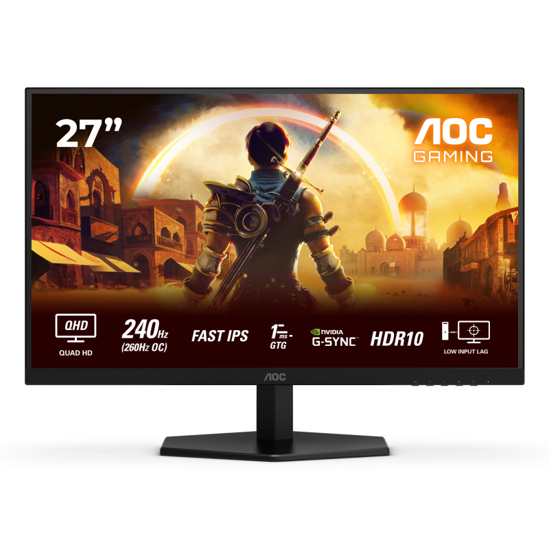 AOC G4 Q27G42ZE écran plat de PC 68,6 cm (27") 2560 x 1440 pixels Quad HD LCD Noir, Rouge