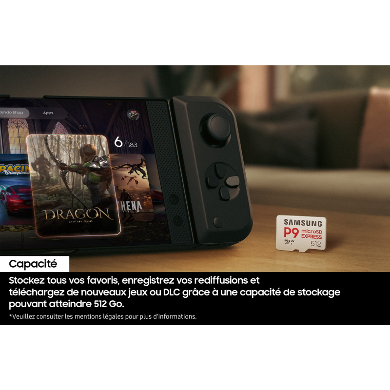 Samsung Carte microSD P9 Express 256 Go