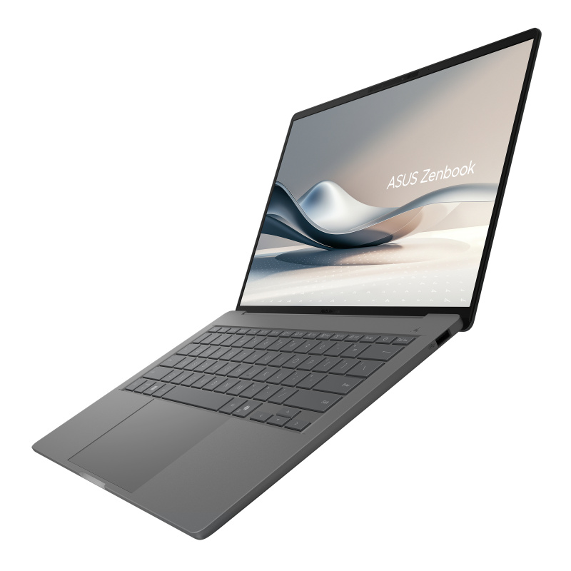 ASUS Zenbook A14 UX3407QA-QD343X Qualcomm Snapdragon X1-26-100 Ordinateur portable 35,6 cm (14") WUXGA 32 Go LPDDR5x-SDRAM 1 To SSD Wi-Fi 6E (802.11ax) Windows 11 Pro Gris