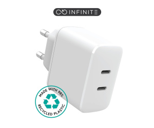 eSTUFF ES637035 chargeur d'appareils mobiles Smartphone Blanc Secteur Charge rapide Intérieure