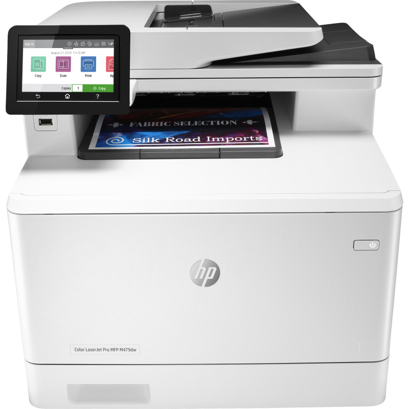 HP Color LaserJet Pro Imprimante multifonction M479dw, Couleur, Imprimante pour Impression, copie, numérisation, e-mail, Impression recto-verso; Numérisation vers e-mail/PDF; Chargeur automatique de documents de 50 feuilles
