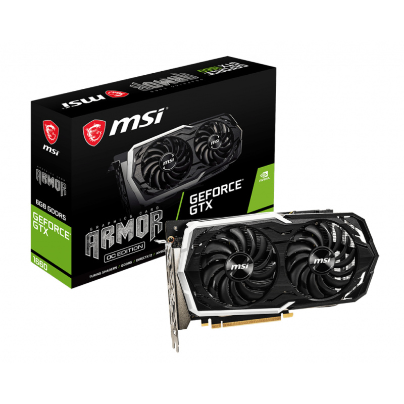 MSI ARMOR GeForce GTX 1660 6G OC NVIDIA 6 Go GDDR5