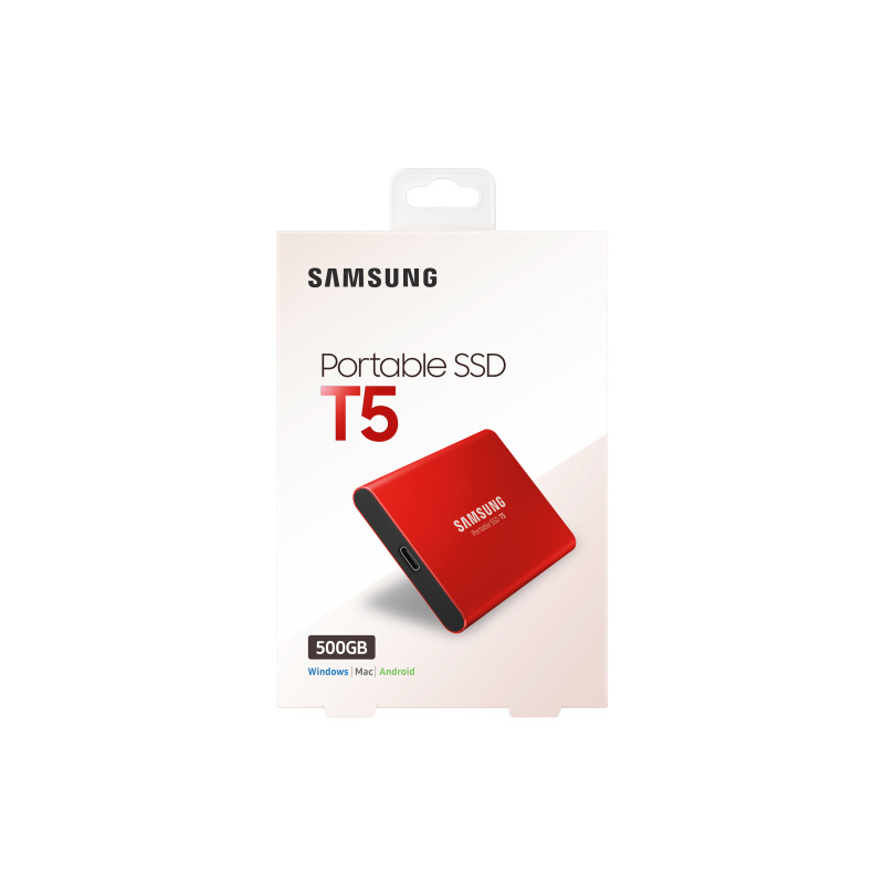 Samsung T5 500 Go USB Type-C 3.2 Gen 2 (3.1 Gen 2) Rouge