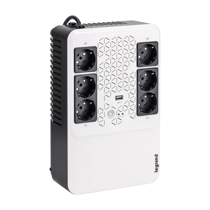 Legrand Keor ASI MULTIPLUG 800 FR alimentation d'énergie non interruptible Interactivité de ligne 0,8 kVA 480 W 6 sortie(s) CA