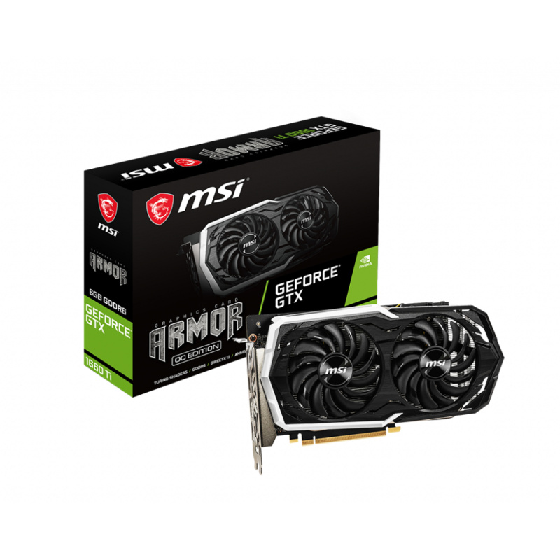 MSI ARMOR V375-041R carte graphique NVIDIA GeForce GTX 1660 Ti 6 Go GDDR6