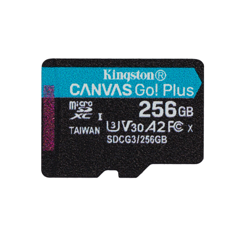 Kingston Technology Canvas Go! Plus Carte microSDXC Canvas Go Plus 170R A2 U3 V30 de 256 Go + ADP