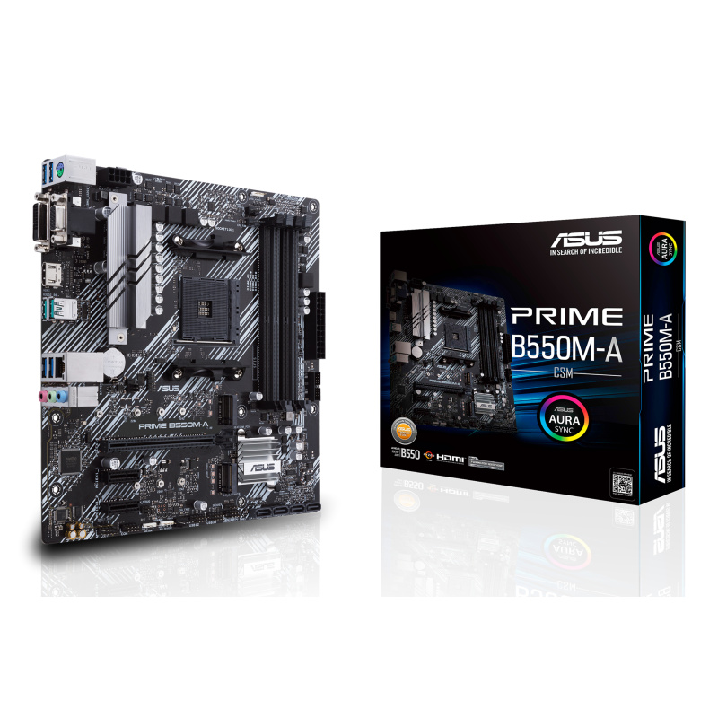 ASUS Prime B550M-A/CSM AMD B550 Emplacement AM4 micro ATX