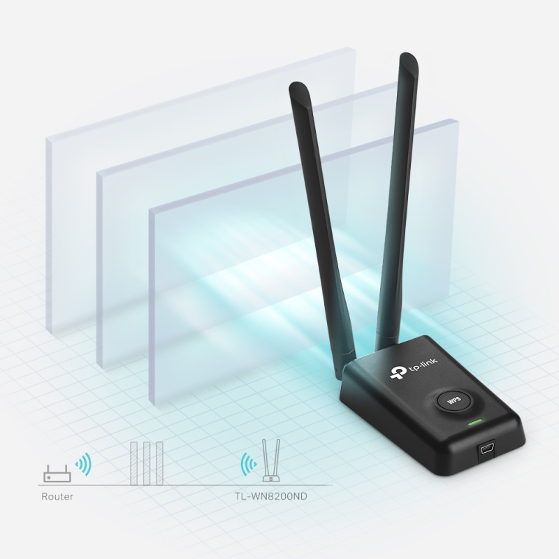 TP-Link TL-WN8200ND carte réseau WLAN 300 Mbit/s