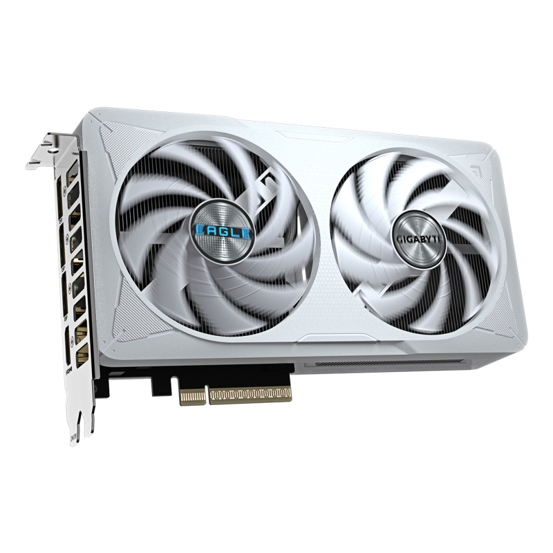 GIGABYTE GeForce RTX 5060 EAGLE OC ICE 8G Carte Graphique - 8GB GDDR7, 128bit, PCI-E 5.0, 2550 MHz Fréquence du cœur, 3 x DisplayPort, 1 x HDMI, GV-N5060EAGLEOC ICE-8GD