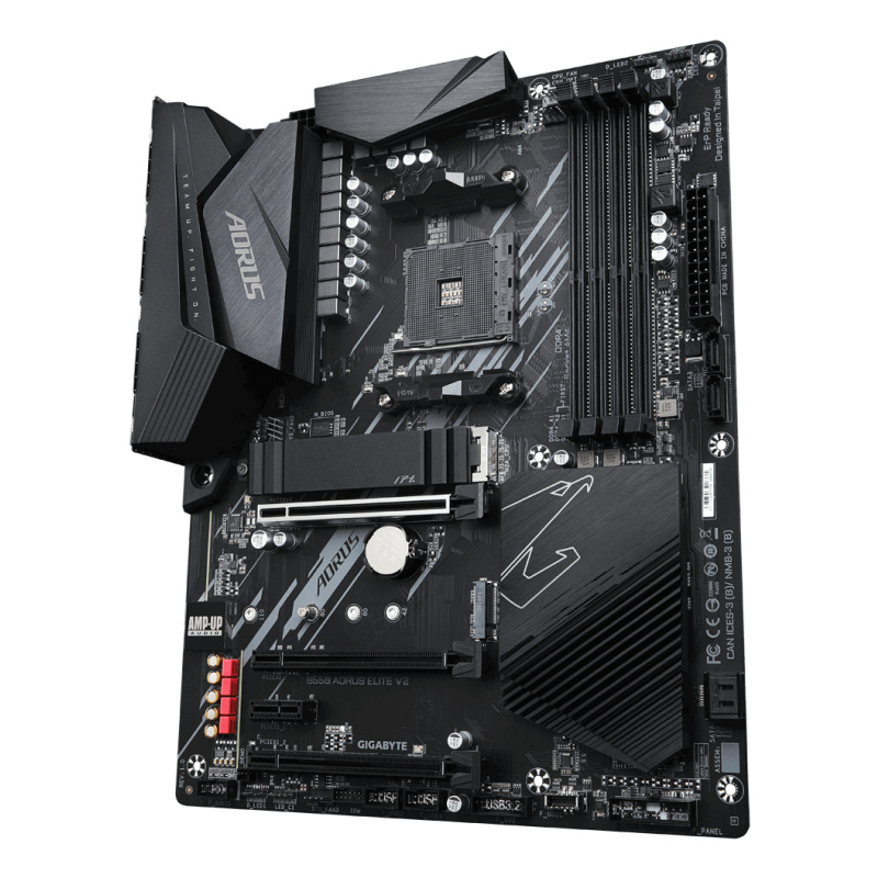 GIGABYTE B550 AORUS ELITE V2 Carte mère - Processeurs AMD Ryzen 5000, VRM 12+2 phases, jusqu'à 4733 MHz DDR4, 1xPCIe 4.0 + 1xPCIe 3.0 M.2, LAN 2.5GbE, USB 3.2 Gen 2
