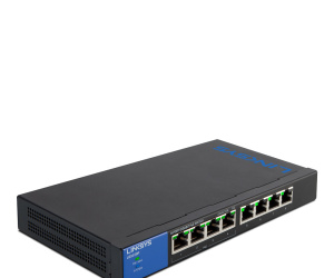 Linksys Commutateur Gigabit PoE de bureau à 8 ports (LGS108P)