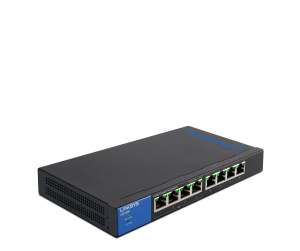Linksys Commutateur Gigabit PoE de bureau à 8 ports (LGS108P)