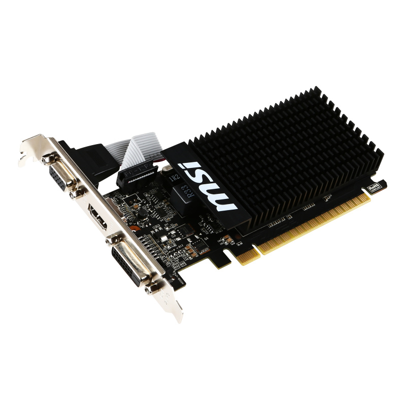 MSI GT 710 2GD3H LP carte graphique NVIDIA GeForce GT 710 2 Go GDDR3