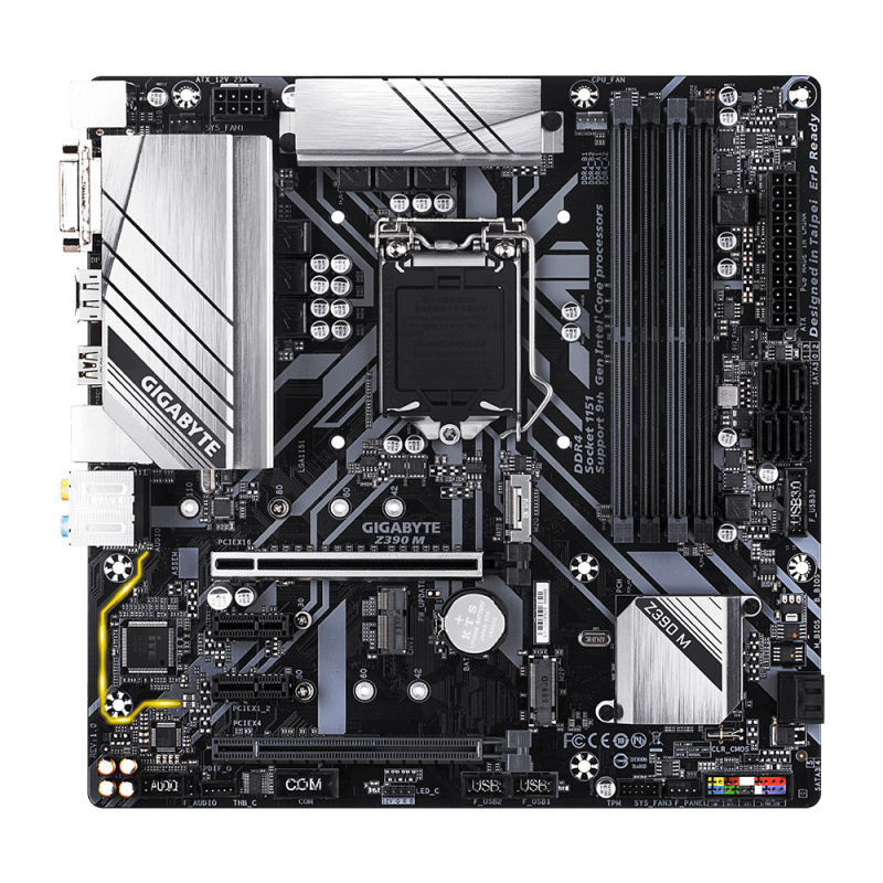 GIGABYTE Z390 M carte mère Intel Z390 LGA 1151 (Emplacement H4) micro ATX