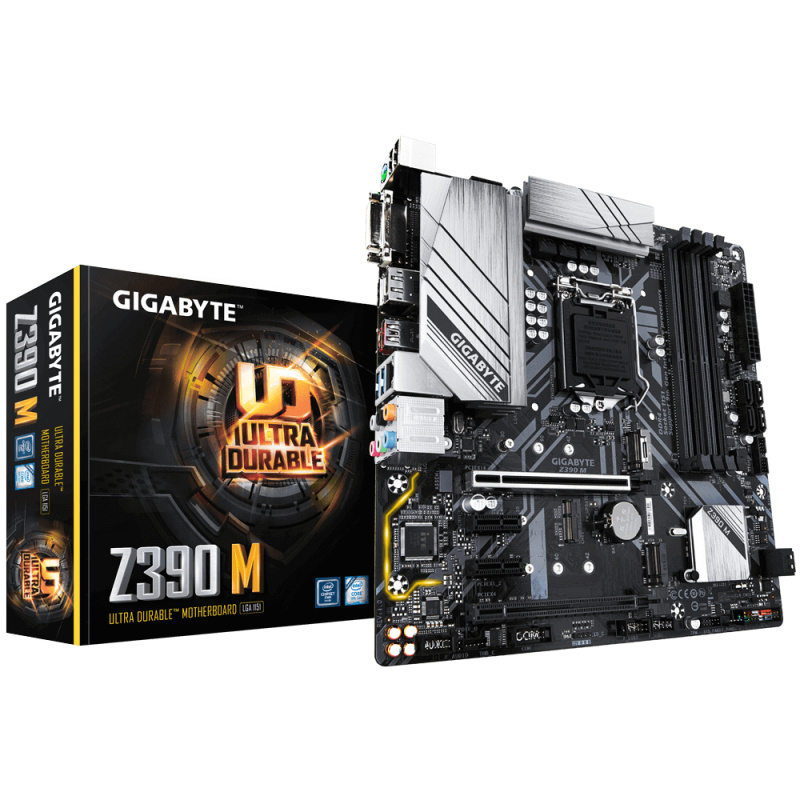 GIGABYTE Z390 M carte mère Intel Z390 LGA 1151 (Emplacement H4) micro ATX