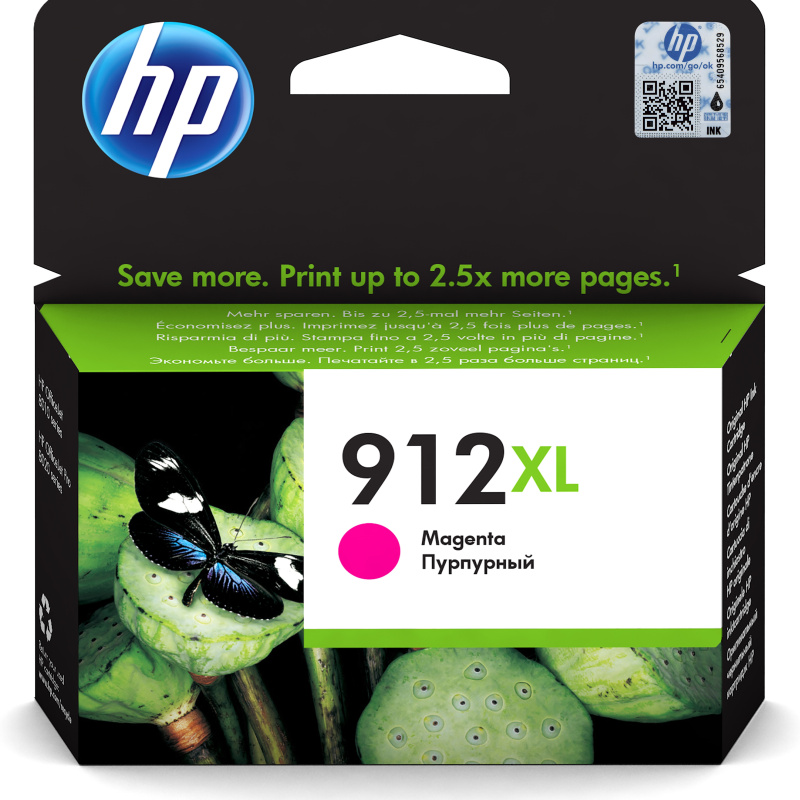 HP 912XL Cartouche d'encre magenta authentique, grande capacité