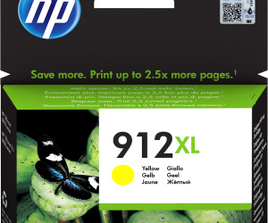 HP 912XL Cartouche d'encre jaune authentique, grande capacité