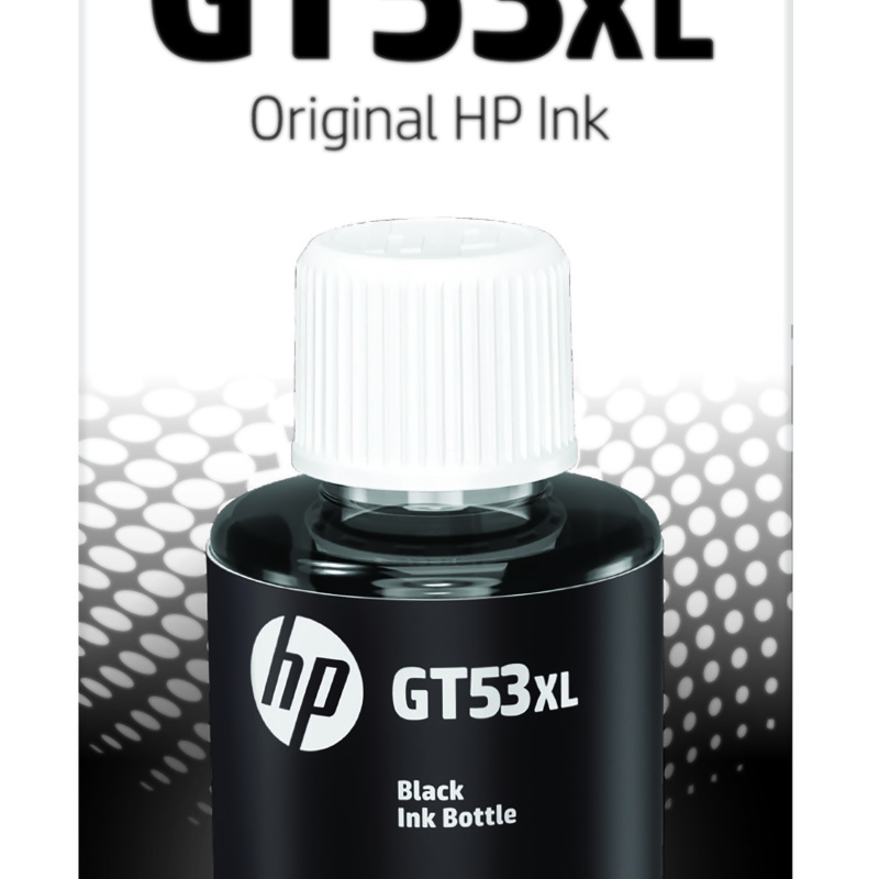 HP Bouteille d'encre noire GT53XL authentique (135 ml)