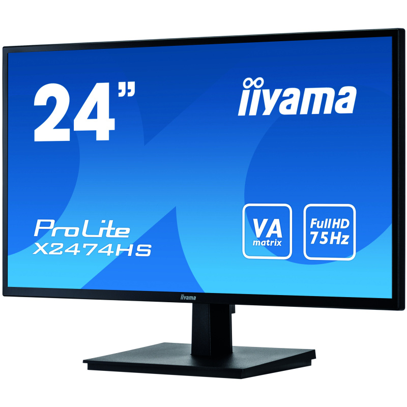 iiyama ProLite X2474HS-B2 écran plat de PC 59,9 cm (23.6") 1920 x 1080 pixels Full HD LED Noir